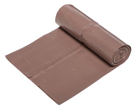 Worki na odpady 60 L, brązowe, 35 mic, 10 szt.