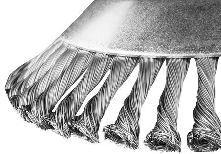 Szczotka druciana do kosy spalinowej 200 x 25,4 mm, twarda, druty splątane