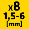 Klucze Torx T9-T40, zestaw 8 szt.