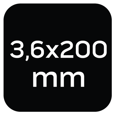 Opaski zaciskowe ogrodowe 3,6 x 200mm, 50 szt., brązowe