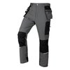 Spodnie robocze Mix&Match, 4 way stretch, z kaburami, Cordura, szaro-czarne, rozmiar XS