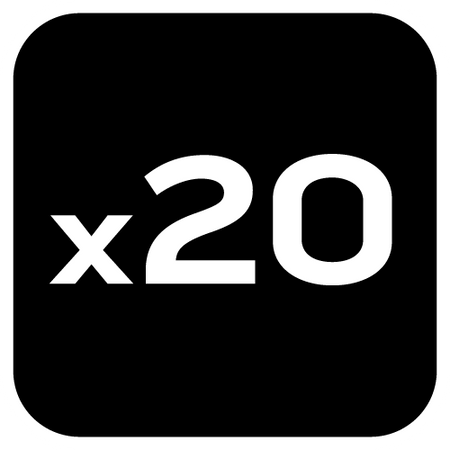 Podkładki z pianki okrągłe samoprzylepne, czarne 20mm, 20 szt.