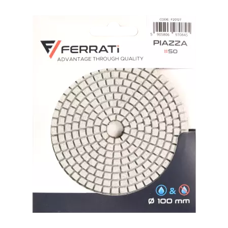 Ferrati Pad Polerski Diamentowy F20127 100mm #50 PIAZZA