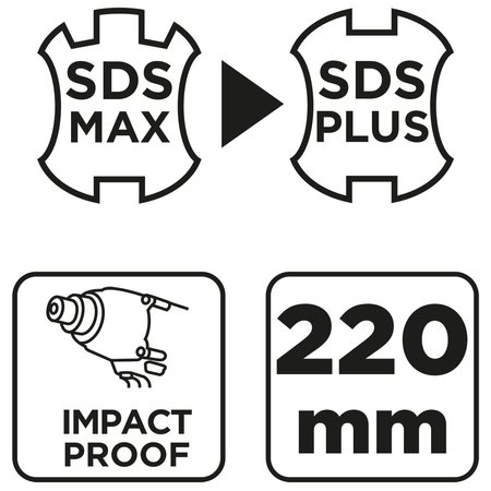 Adapter SDS MAX na SDS Plus