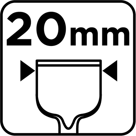 Dłuto płaskie SDS Plus 20 x 17 x 280 mm