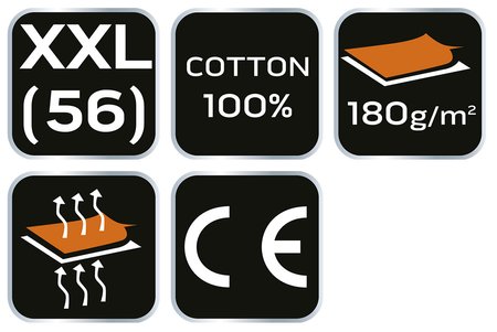 T-shirt, biały, rozmiar XXL