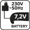 Trymer do trawy i żywopłotu 7.2V, Li-Ion/1.3Ah