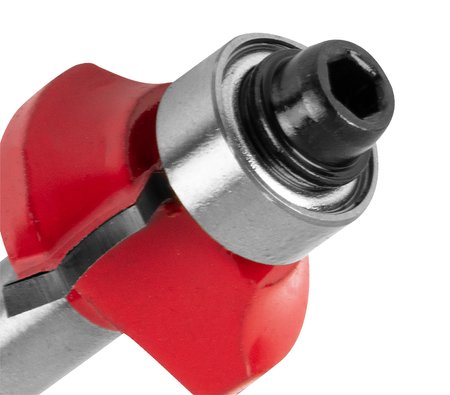 Frez kształtowy z łożyskiem, zaokrąglający, TCT, 19 x 6.5 mm, trzpień 6 mm