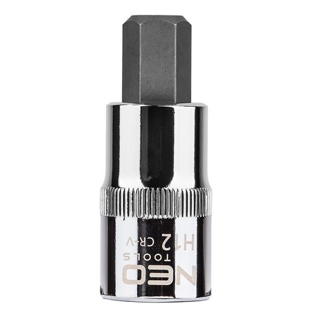 Końcówka sześciokątna na nasadce 1/2", H12 x 55 mm