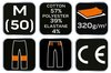 Spodnie dresowe COMFORT, szaro-czarne, rozmiar M