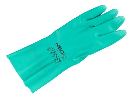 Rękawice chemioodporne, nitrylowe, rozmiar 8