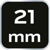 Nasadka sześciokątna długa 1/2", 21 mm