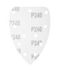 Papier ścierny na rzep delta 140 x 140 x 80 mm, K240, 5 szt., z otworami