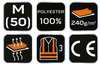 Bluza robocza ostrzegawcza, żółta, rozmiar M