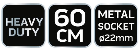 Szczotka ulicowa 60 cm z uchwytem metalowym. Linia profesjonalna