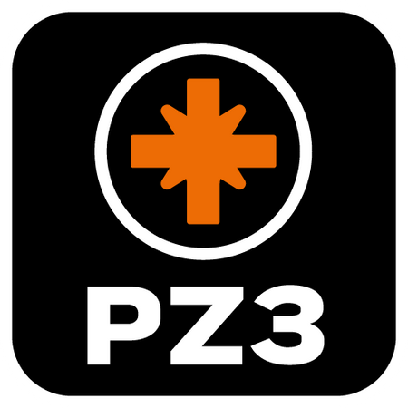 Bity udarowe PZ3 x 25 mm, 2 szt.