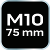 Końcówka Spline M10 x 75 mm, S2 x 2 szt.