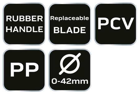 Obcinak do rur z tworzyw 0-42mm