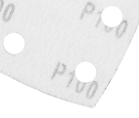 Papiery ścierne na rzep, żelazko 102 x 152 mm, P100, 5 szt., z 11 otworami