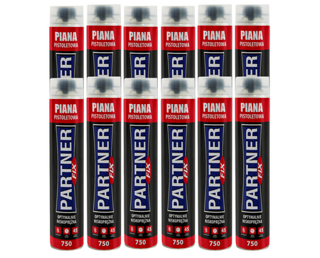 Piana pistoletowa PARTNER FIX 700ml 12 sztuk