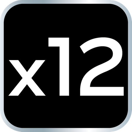 Klucze płasko-oczkowe z grzechotką i przełącznikiem, zestaw 12 szt., 8 - 19 mm, miękkie etui