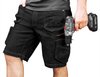 Krótkie spodenki robocze DENIM, czarne, rozmiar XL