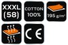 Koszulka polo Motosynteza, 100% bawełna pique, rozmiar XXXL