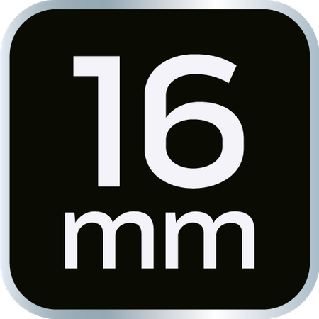 Nasadka udarowa 1/2" długa, 16 x 78mm , Cr-Mo