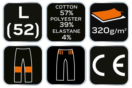 Spodnie dresowe COMFORT, czarno-szare, rozmiar L