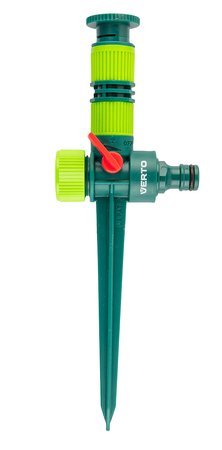 Zraszacz ogrodowy, regulowany zakres kąta podlewania 0° - 360°, powierzchnia podlewania max 78 m2