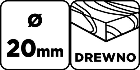 Wiertło do drewna, przedłużane 20 x 250 mm