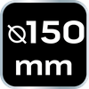 Pad polerski 150 x 150 mm x 25 mm, gąbka średnia