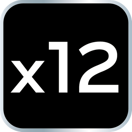 Klucze nasadowe 3/8", zestaw 12 szt.