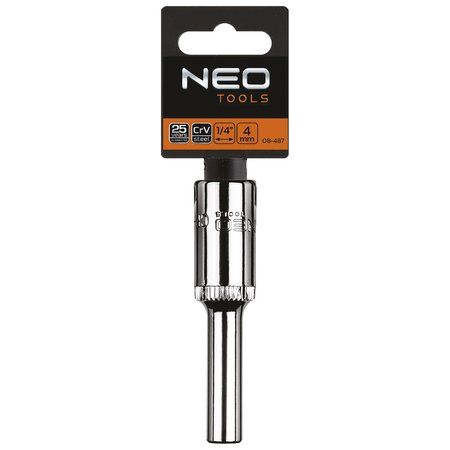 Nasadka sześciokątna długa 1/4", 4 mm