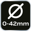 Obcinak do rur z tworzyw 0-42 mm