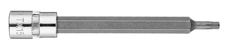 Końcówka TORX TX15 na nasadce 1/4", długa, 87 mm