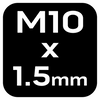 Wiertło gwintujące HSS TiN, M10x1,5 mm, Hex