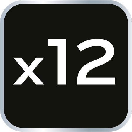 Klucze nasadowe 3/8", zestaw 12 szt.