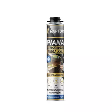 RAPTOR Piana Pistoletowa MEGA XXL Wielosezonowa -10°C 12 sztuk