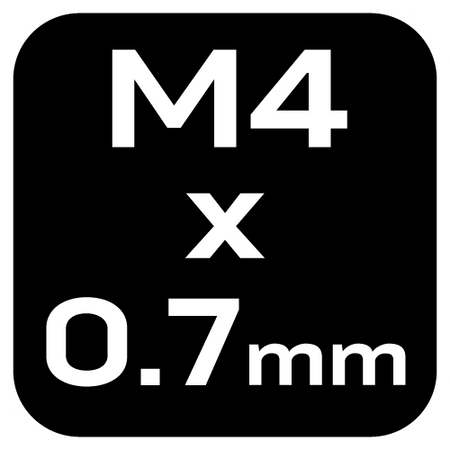 Wiertło gwintujące HSS TiN, M4x0,7 mm, Hex