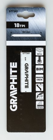 Brzeszczot do piły szablastej, BIM 152 x 19 x 0,9 mm, 18 TPI