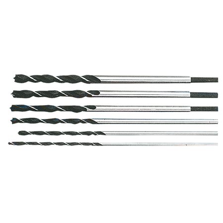 Wiertła do drewna spiralne 6-14 mm, zestaw 6 szt.
