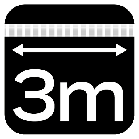 Pas mocujący z grzechotką 25 mm x 3 m, wytrzymujący 260 kg PP