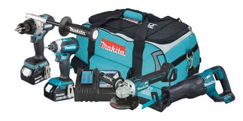 ZESTAW COMBO LXT18V DGA504+DDF485+DTD153+DHR241+DHS 3*5.0AH