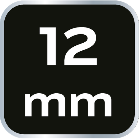 Klucz oczkowy dwustronny z grzechotką, długi 12 mm