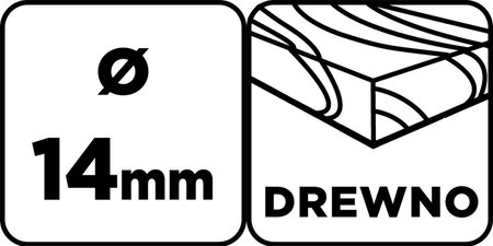 Wiertło do drewna, przedłużane 14 x 250 mm