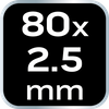 Opaski zaciskowe EXTREME 2.5 × 80 mm, białe, 100 szt.