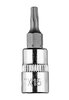 Końcówka TORX TX15 na nasadce 1/4", krótka, 37 mm