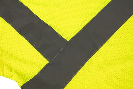T-shirt ostrzegawczy, żółty, rozmiar L