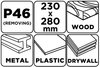 Płótno ścierne 230 x 280 mm, P46